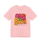 God Is Good all the time T-Shirt | Floral Retro Typography