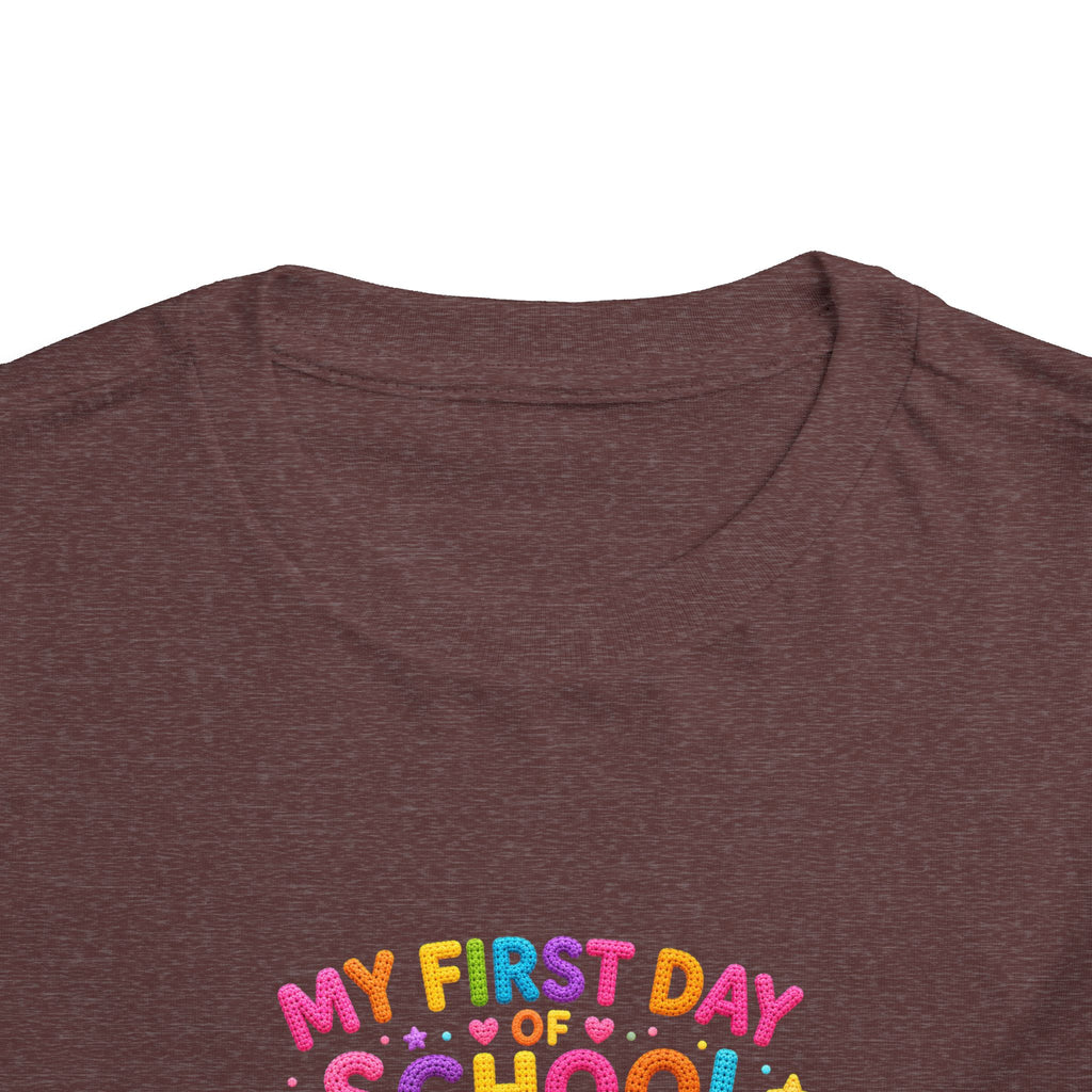 T-shirt enfant « Mon premier jour d'école » avec crocodile | T-shirt de rentrée des classes pour enfants