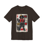 Queen of Hearts Playing Card Tee | Retro Street Art Queen, Love Hearts Design