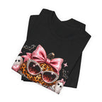 Spooky Mama T-Shirt — Cute Halloween Leopard Pumpkin Graphic Tee for Moms