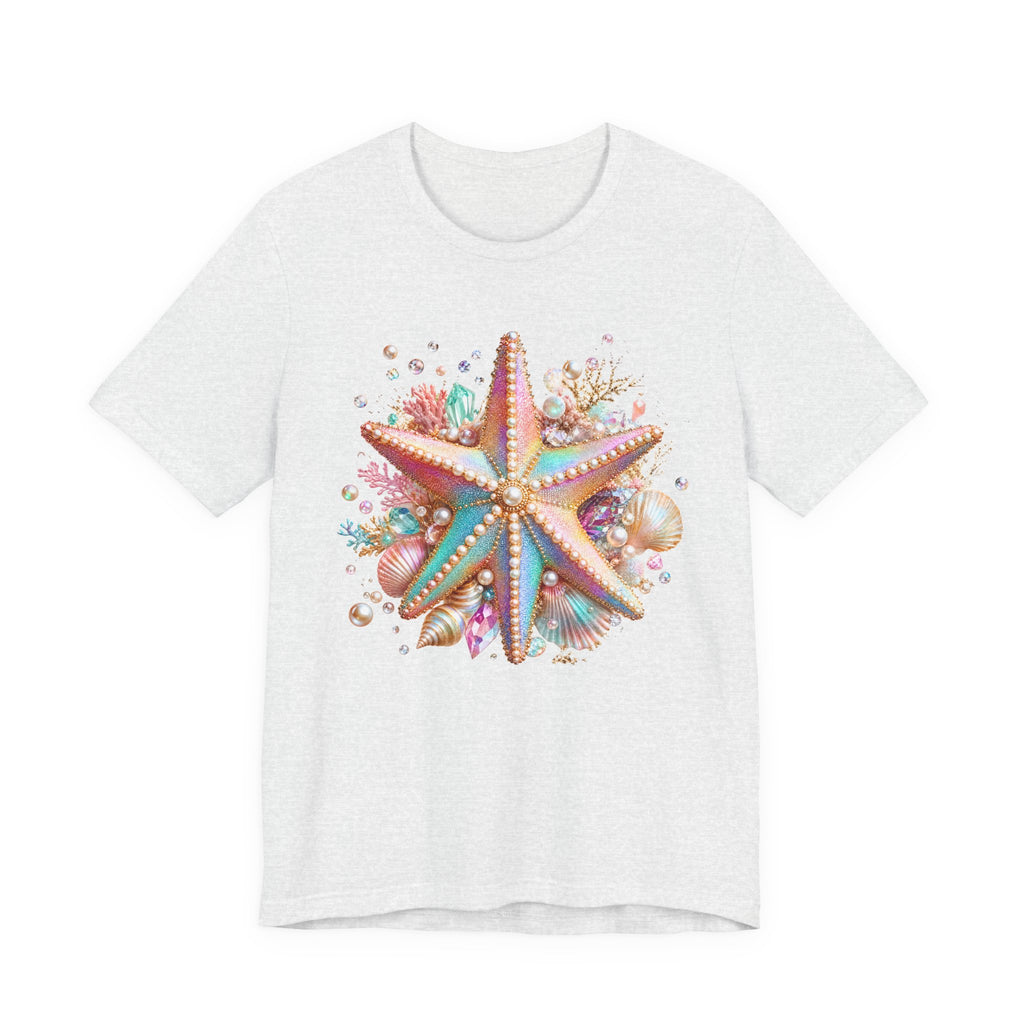 Colorful Starfish Tee | Beach Seashell Ocean Graphic Shirt