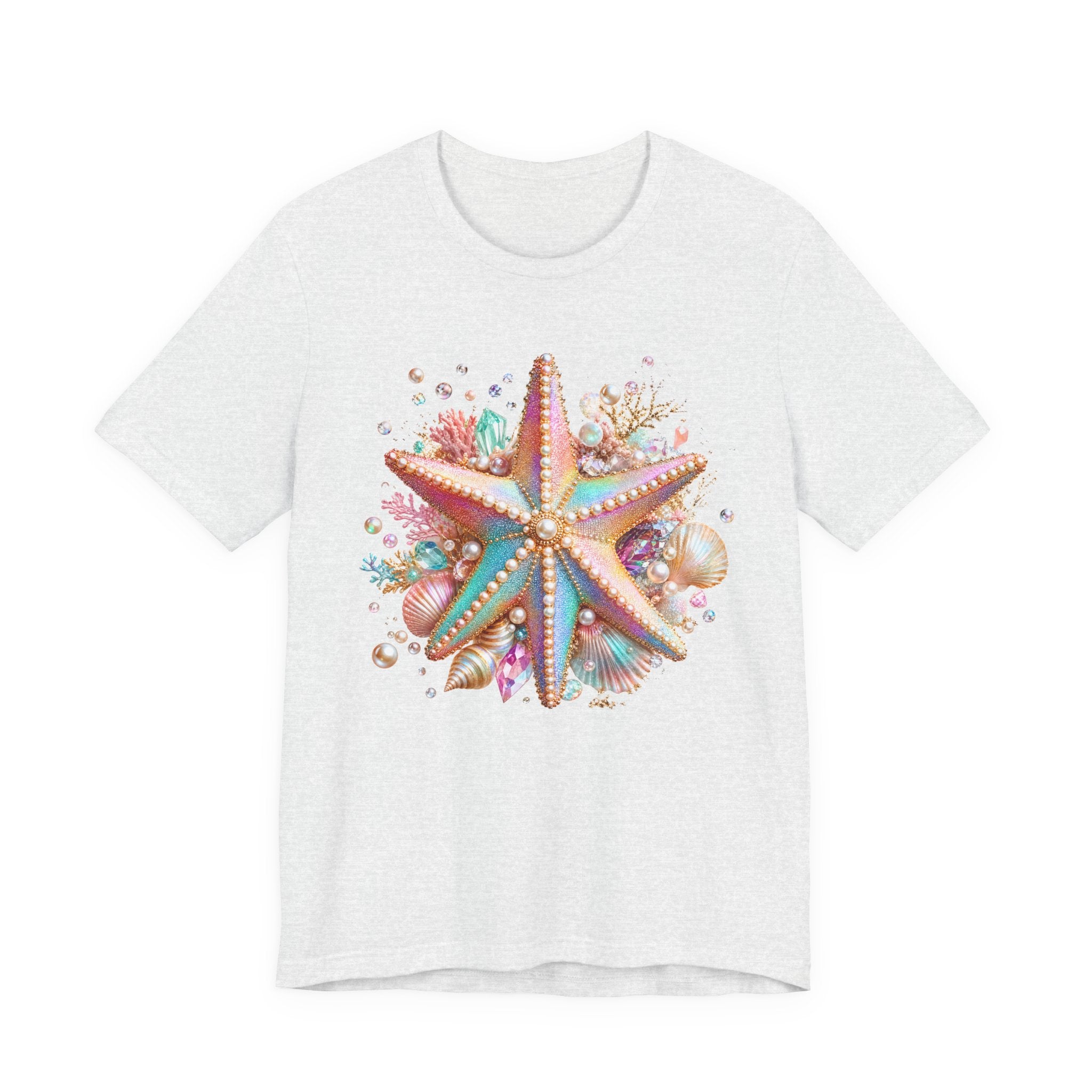 T-shirt Étoile de mer Colorée | T-shirt Graphique Plage Coquillage Océan
