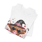 Halloween Cow T-Shirt — "Too Cute to Haunt" Cute Witch Cow Graphic Tee