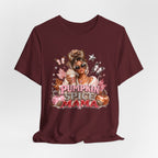 Pumpkin Spice Mama Tee | Cozy Fall Graphic T-Shirt for Women | Cute Autumn Coffee Lover Shirt