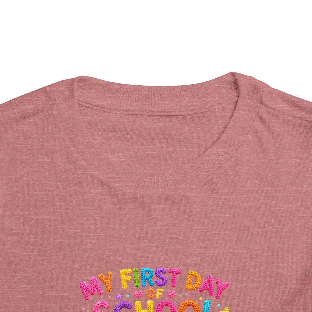 T-shirt enfant « Mon premier jour d'école » avec crocodile | T-shirt de rentrée des classes pour enfants