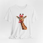 Funny Giraffe Tongue Tee — Cute Animal Graphic T-Shirt