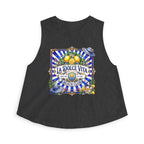 La Dolce Vita Lemon Beach Club Crop Top | Mediterranean Summer Graphic