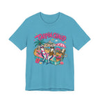 T-shirt – Tee-shirt graphique « Tarpin Chaud » ambiance tropicale plage
