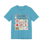 In My Class We Learn We Grow Teacher Illustration T-Shirt | School Icons