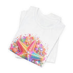 Rainbow Starfish T-Shirt | Colorful Seashell Beach Art