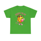 Squeeze The Day Lemon Graphic Tee | Retro Cartoon Fruit Shirt