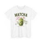Matcha Latte T-Shirt | Iced Matcha Cup Graphic, Green Tea Tee
