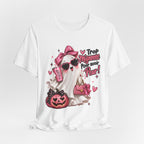 Cute Pink Ghost Halloween T-Shirt | Coquette Luxe