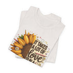 It Takes a Lot of Love to Be a Teacher Sunflower Tee | Teacher Appreciation