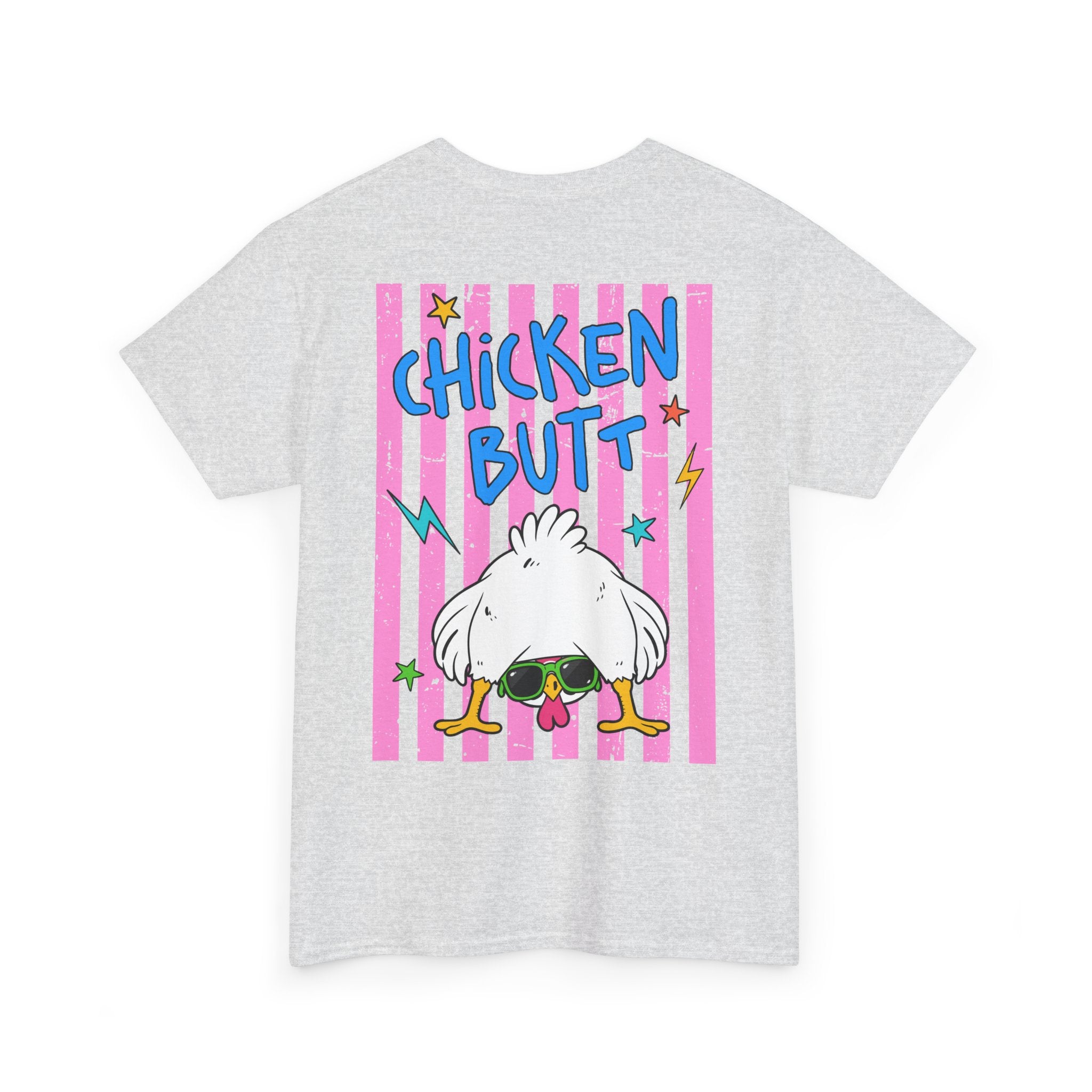 Guess What Chicken Butt Tee | Funny Chicken Graphic Shirt