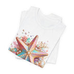 Colorful Starfish Tee | Beach Seashell Ocean Graphic Shirt