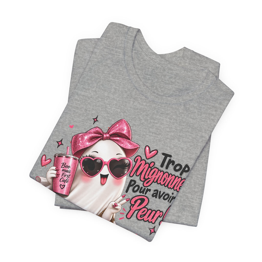 Cute Pink Ghost Halloween T-Shirt | Coquette Luxe
