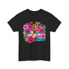 Salty Beach sunglasses floral design T-Shirt | tropical summer vibes