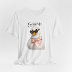 Excuse Me ! T-shirt Cygne Stylé — T-shirt graphique avec lunettes de soleil mignonnes et nœud papillon