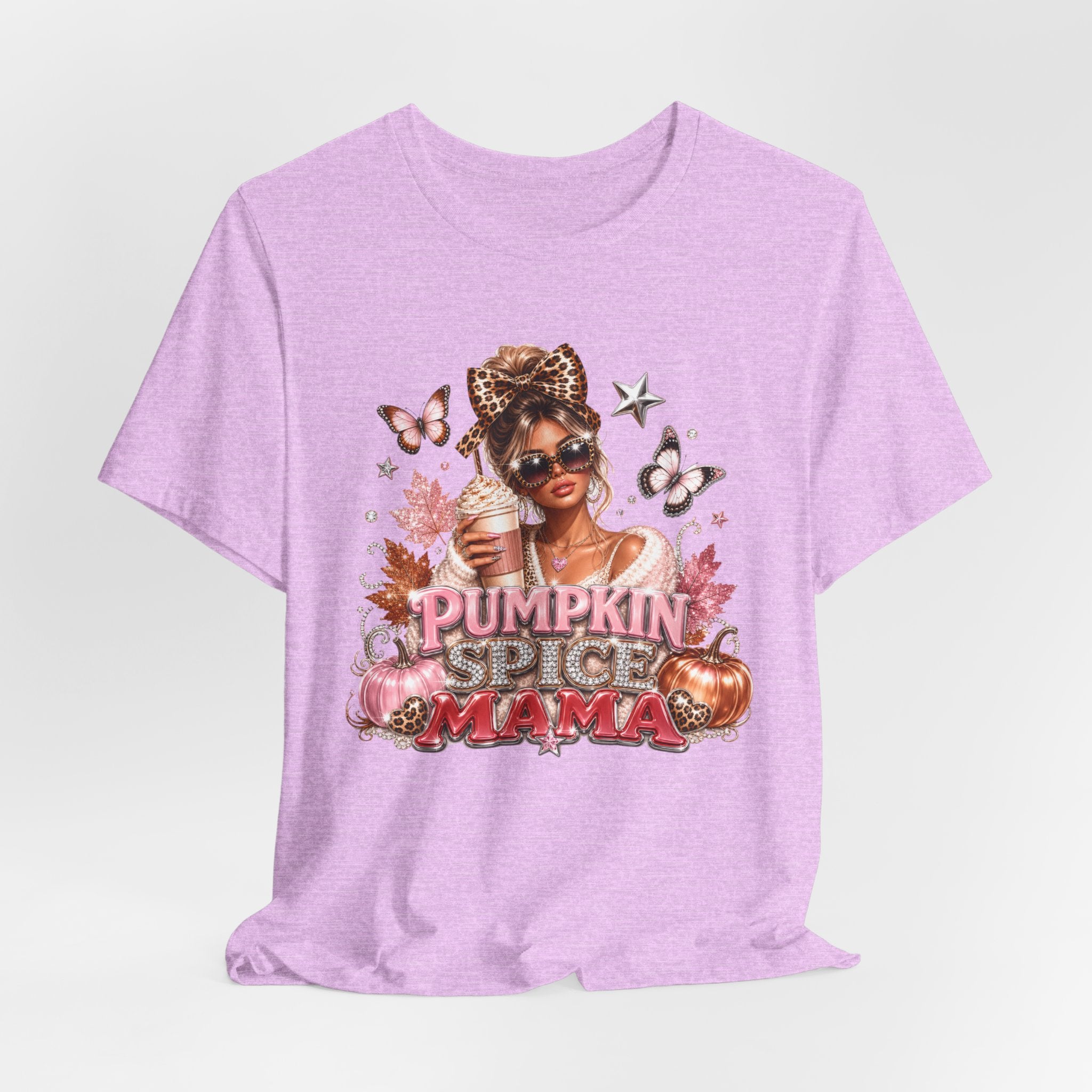 Pumpkin Spice Mama Tee | Cozy Fall Graphic T-Shirt for Women | Cute Autumn Coffee Lover Shirt