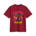 Unstoppable Leopard Bubblegum T-Shirt | No Excuses Just Legend