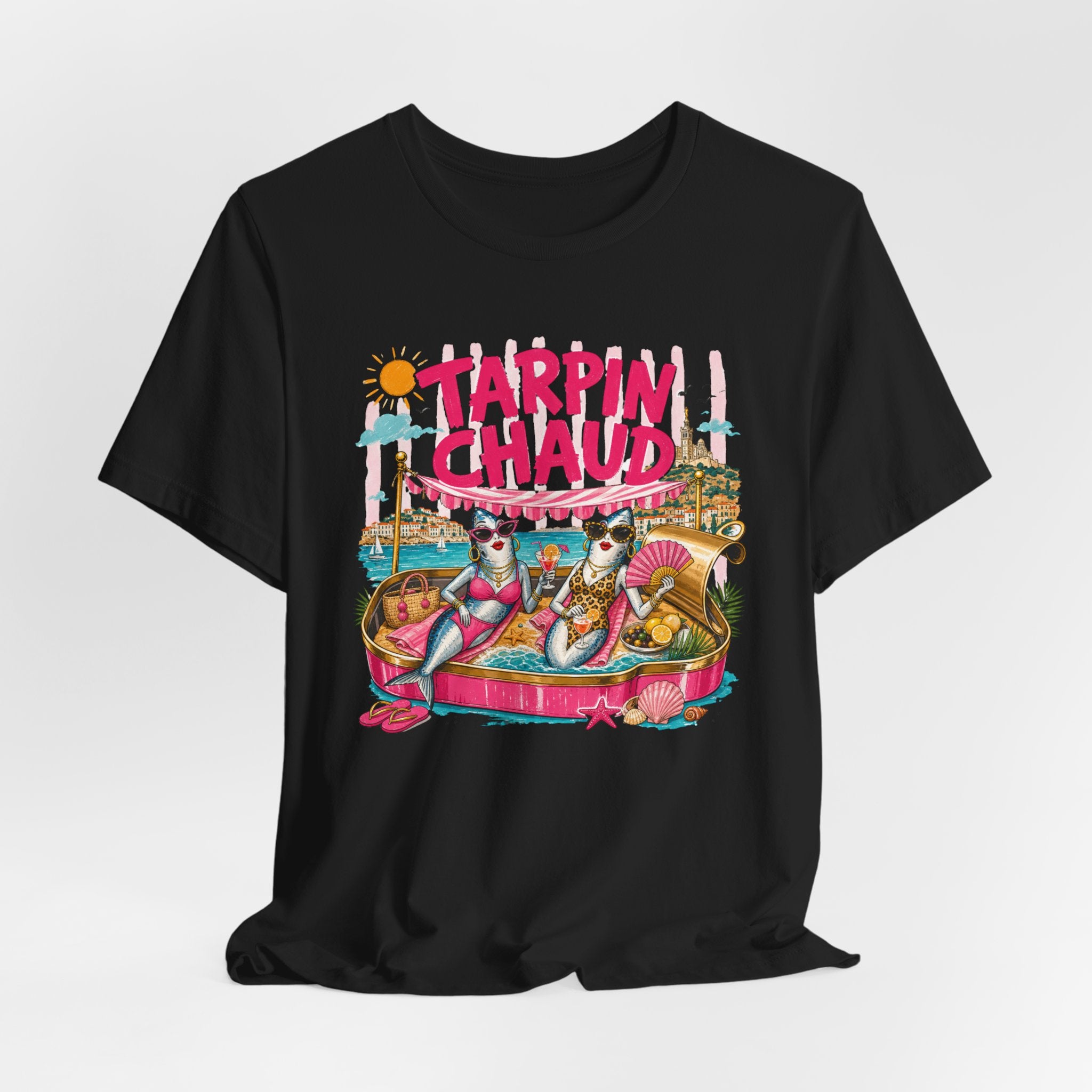Tarpin Chaud | T-shirt Marrant Sardines de Marseille | T-shirt d'été Côte d'Azur