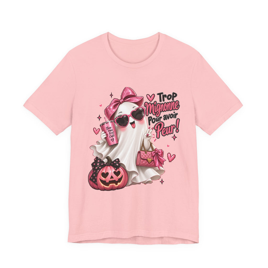 Cute Pink Ghost Halloween T-Shirt | Coquette Luxe