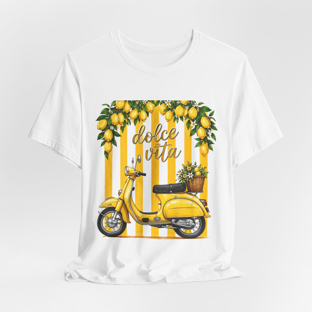 Dolce Vita Lemon Scooter Tee — Vintage Italian Vespa Graphic T-Shirt