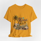 Mama Needs The Beach T-Shirt | Palm Tree, Seashells, Leopard Script