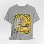 Dolce Vita Lemon Scooter Tee — Vintage Italian Vespa Graphic T-Shirt