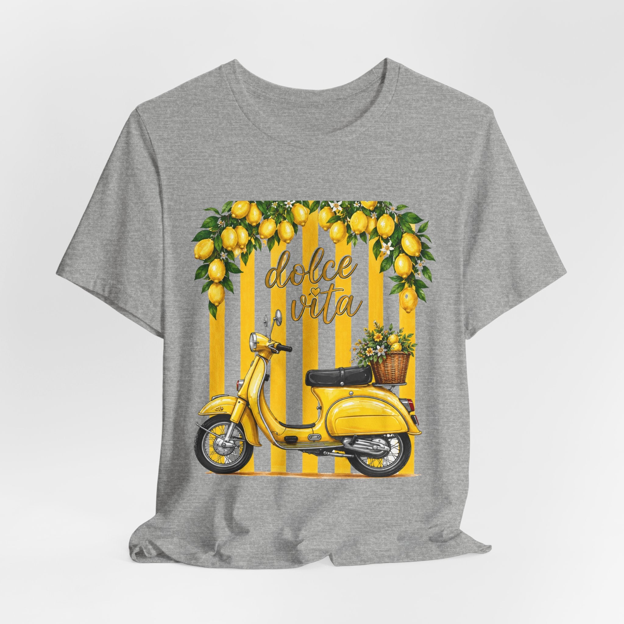 Dolce Vita Lemon Scooter Tee — Vintage Italian Vespa Graphic T-Shirt