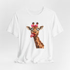 Funny Giraffe Tongue Tee — Cute Animal Graphic T-Shirt