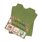 In My Class We Learn We Grow Teacher Illustration T-Shirt | School Icons