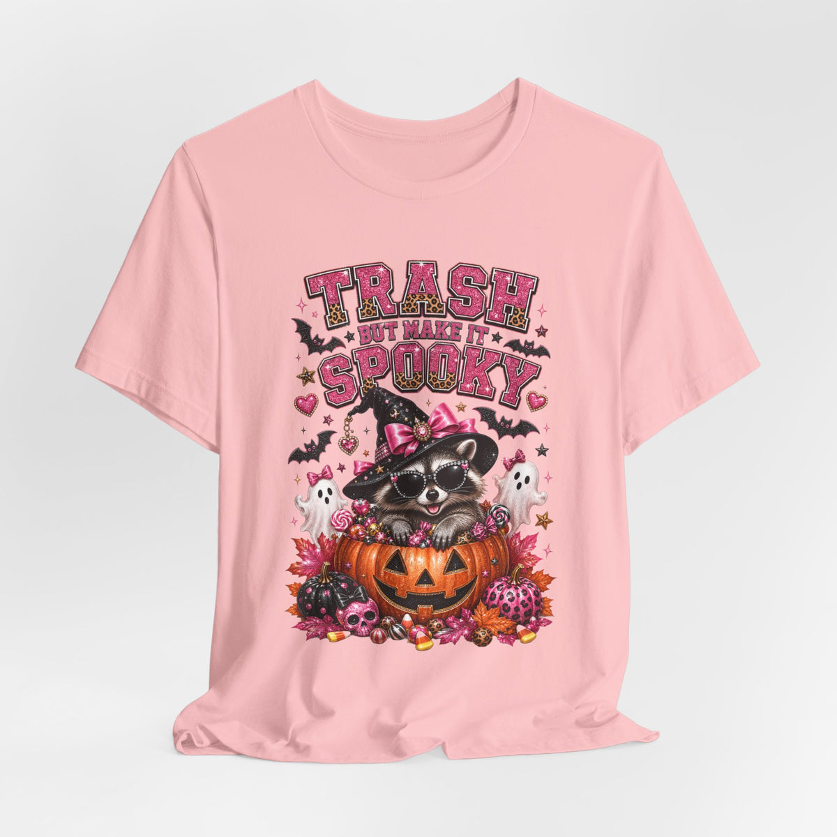 Trash Spooky Tee — Cute Raccoon Halloween Pumpkin Shirt