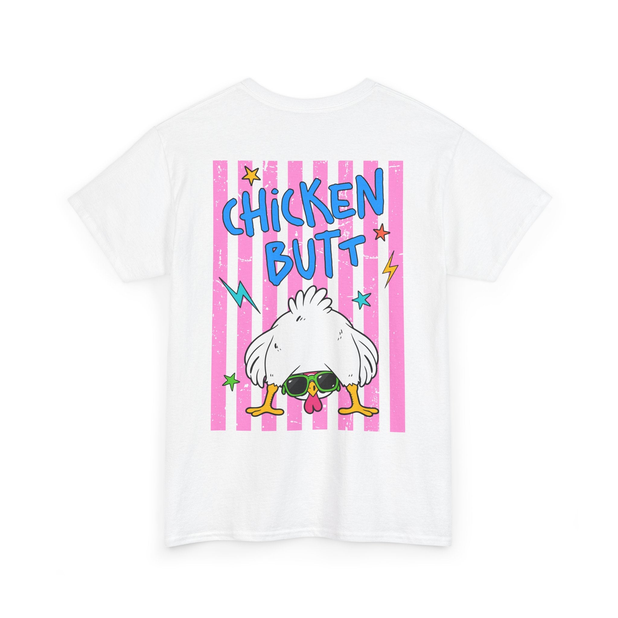 Guess What Chicken Butt Tee | Funny Chicken Graphic Shirt