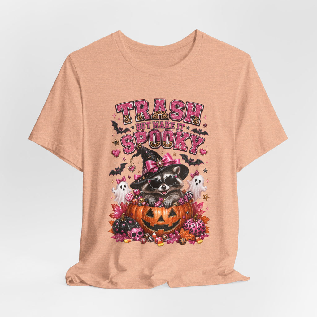 Trash Spooky Tee — Cute Raccoon Halloween Pumpkin Shirt