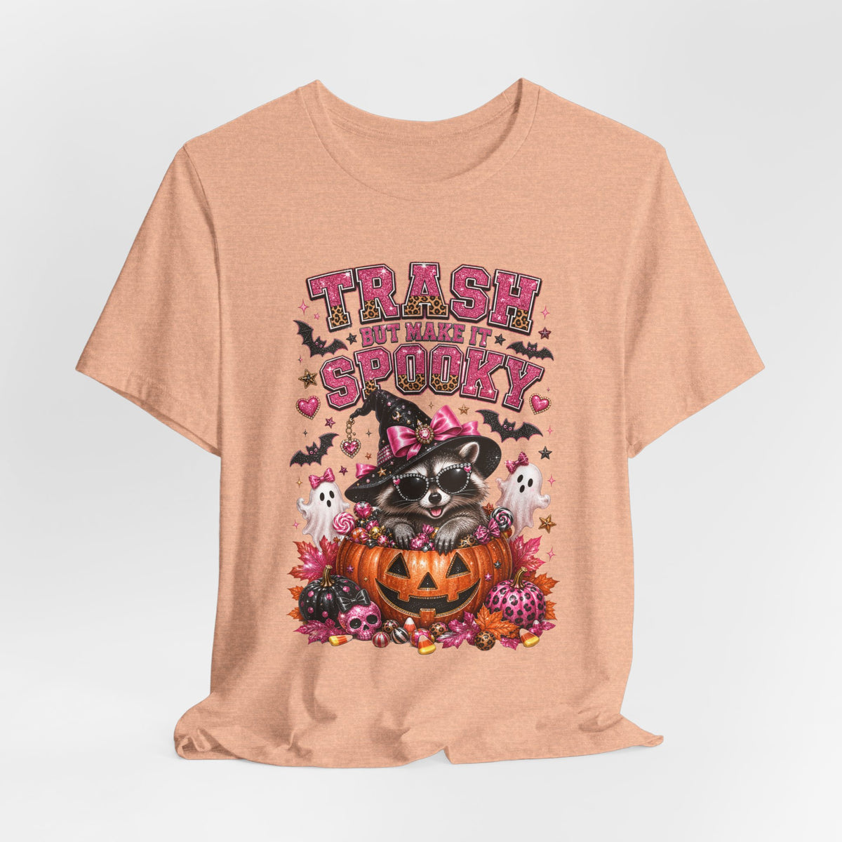 Trash Spooky Tee — Cute Raccoon Halloween Pumpkin Shirt