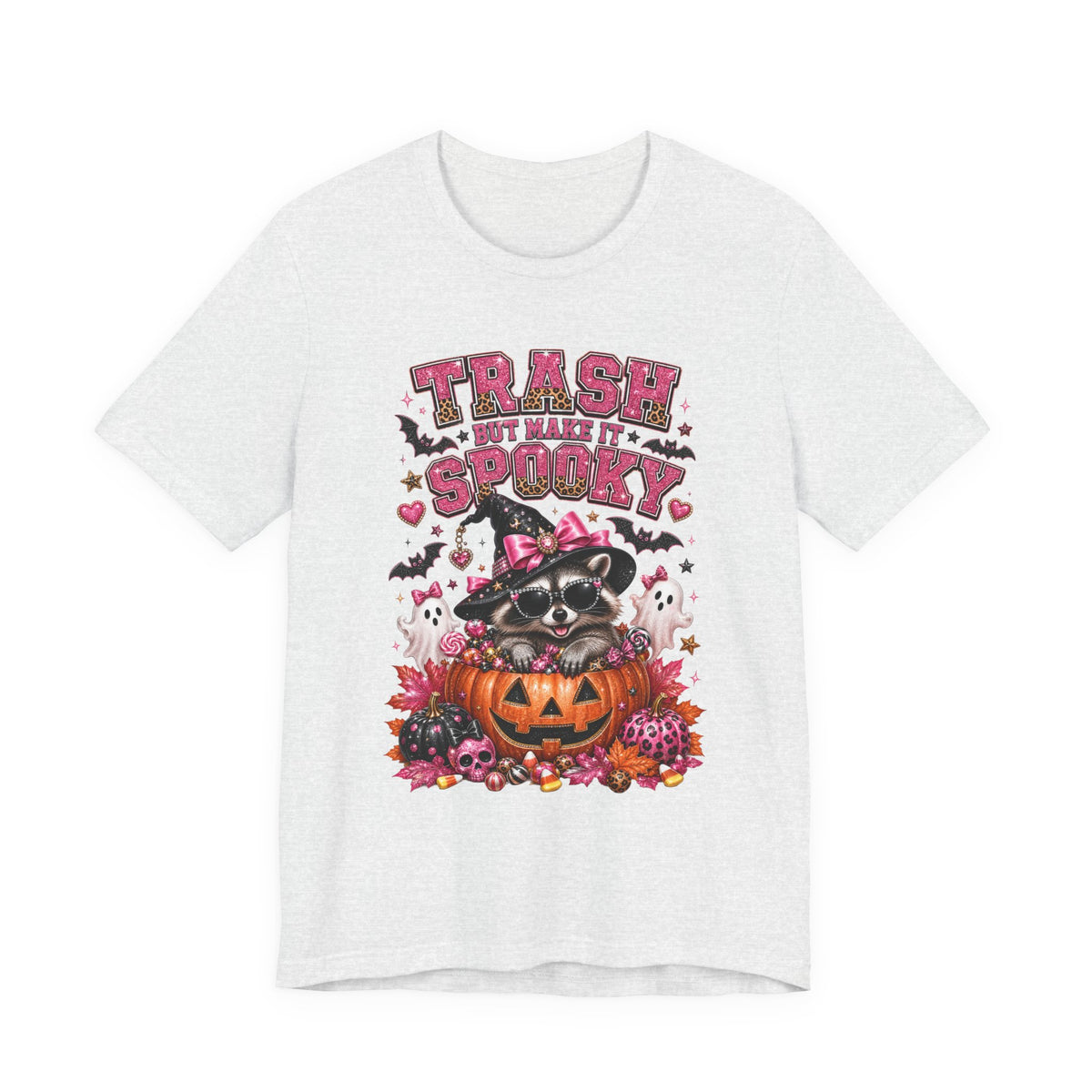 Trash Spooky Tee — Cute Raccoon Halloween Pumpkin Shirt