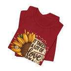It Takes a Lot of Love to Be a Teacher Sunflower Tee | Teacher Appreciation