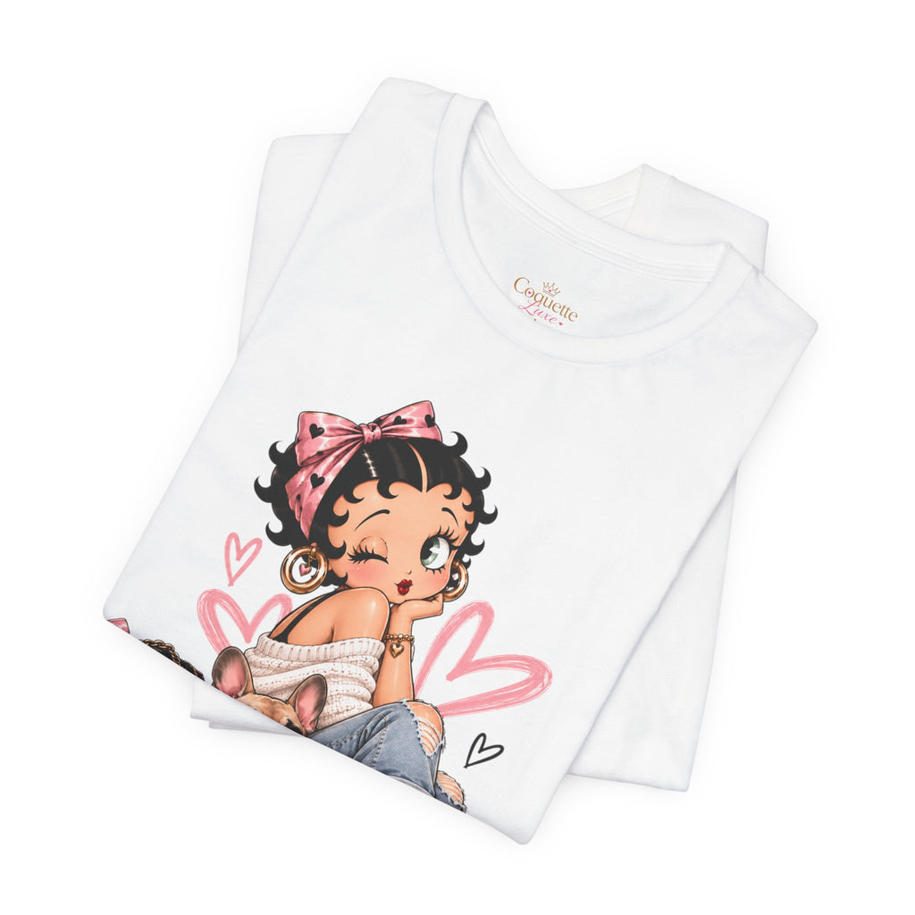 Betty Boop Pink Sneakers Graphic Tee