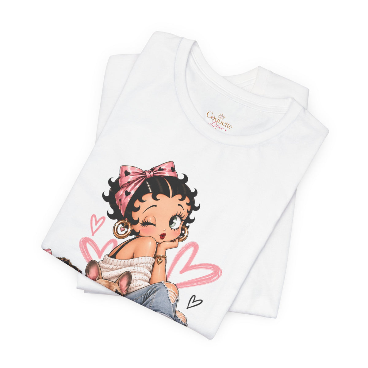 Betty Boop Pink Sneakers Graphic Tee