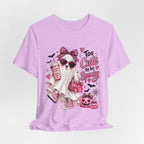 Cute Ghost Halloween T-Shirt | Too Cute to Be Spooky | Coquette Luxe