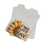 It Takes a Lot of Love to Be a Teacher Sunflower Tee | Teacher Appreciation
