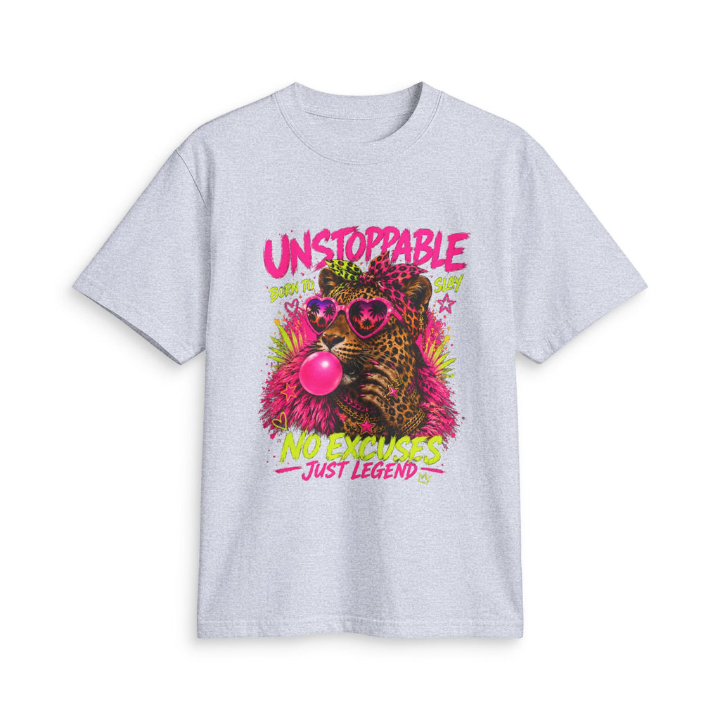 Unstoppable Leopard Bubblegum T-Shirt | No Excuses Just Legend