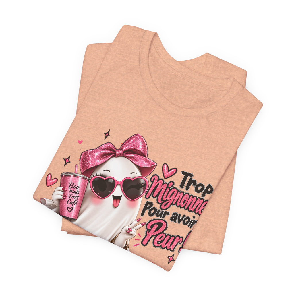 Cute Pink Ghost Halloween T-Shirt | Coquette Luxe
