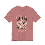 Too Glam To Give A Boo Halloween Tee — Pink Glamorous Costume Shirt