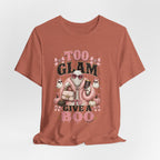 Too Glam To Give A Boo Halloween Tee — Pink Glamorous Costume Shirt