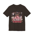 Spooky But Make It Feral Tee — Cute Witch Cat Halloween T-Shirt