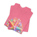 Rainbow Starfish T-Shirt | Colorful Seashell Beach Art