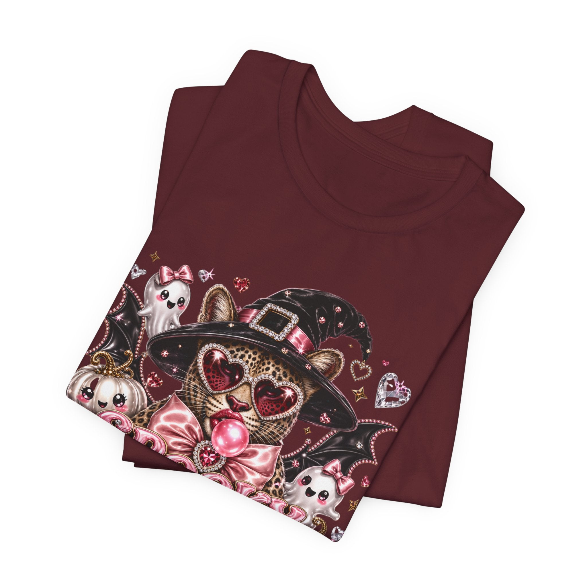 Spooky But Make It Feral Tee — Cute Witch Cat Halloween T-Shirt